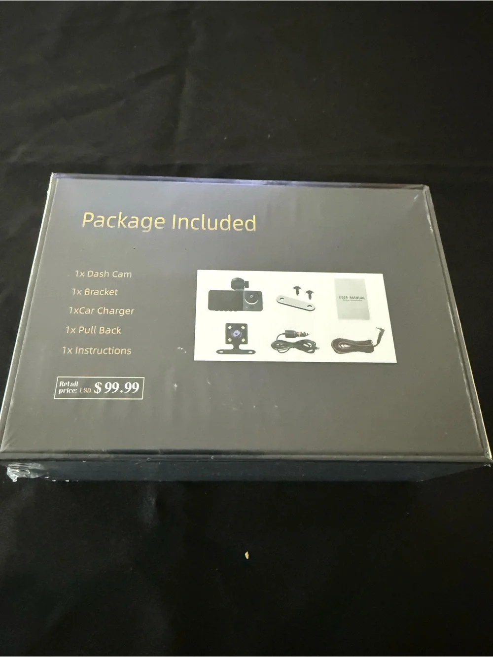 Y15 4K Car Dashcam - Black